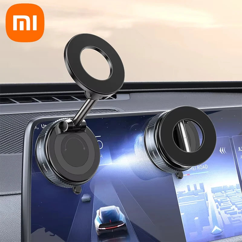 Xiaomi 360° Adjustable Magnetic Car Phone Holder with Suction Cup - Compact and Foldable Design