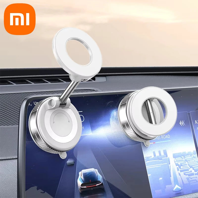 Xiaomi 360° Adjustable Magnetic Car Phone Holder with Suction Cup - Compact and Foldable Design