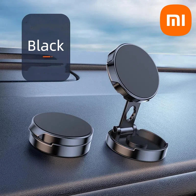 Car Magnetic Vacuum Adsorption Bracket 360 Rotating Double Side Suction Cup Mobile Phone Holder for Iphone Live Streaming